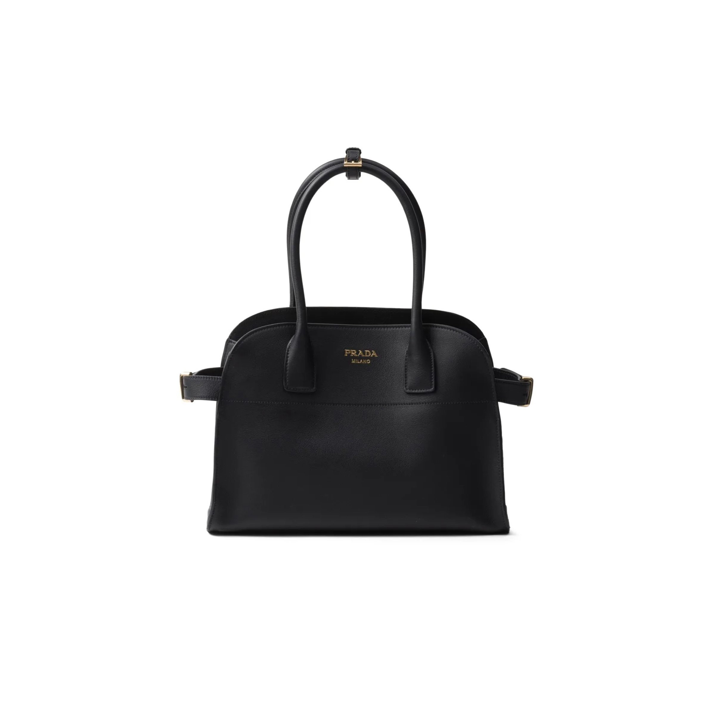 Pra*a medium leather tote bag 1bg517 (35*25*18cm)